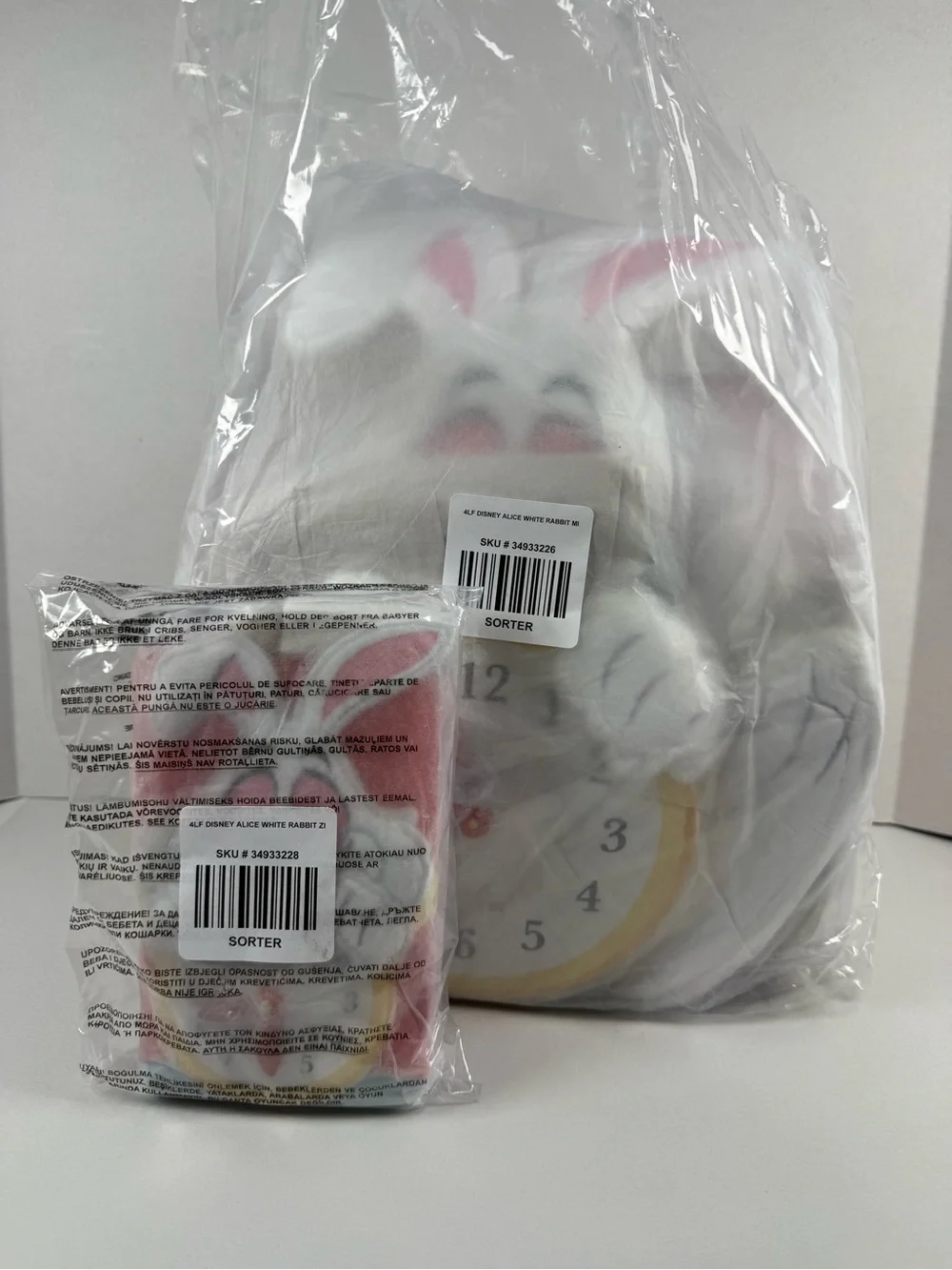 Loungefly Disney Alice in Wonderland White Rabbit Figural Mini Backpack & Wallet
